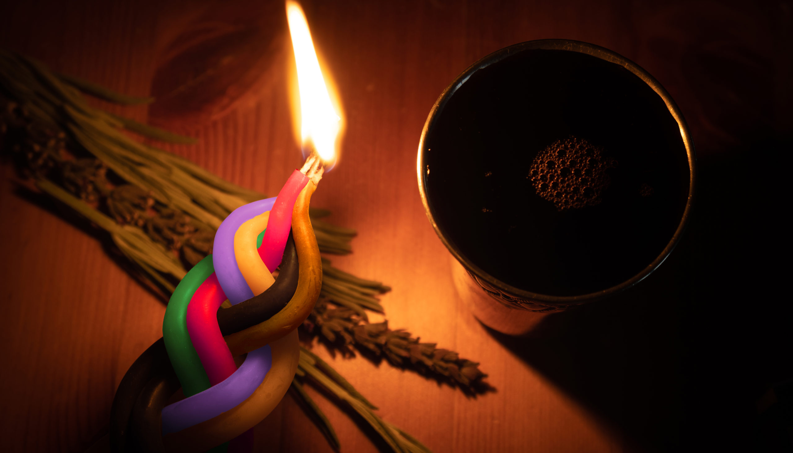 pride havdalah candle