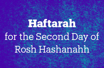 haftarah for the second day of rosh hashanah